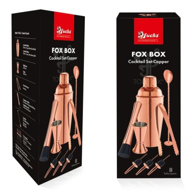 Barset 8 delar koppar 